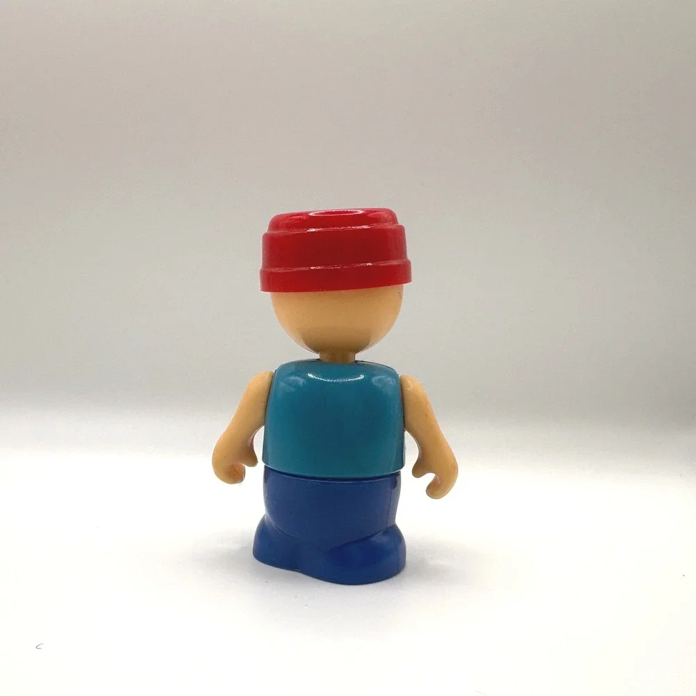 Vintage 1980s Playskool Li'l Playmates Construction Figure (Little People Style)